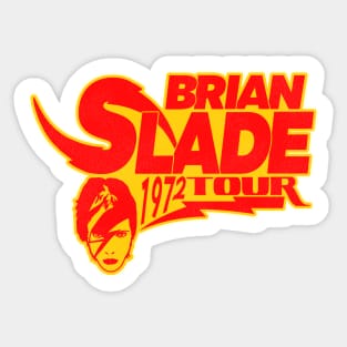 Brian Slade 1972 Tour Sticker